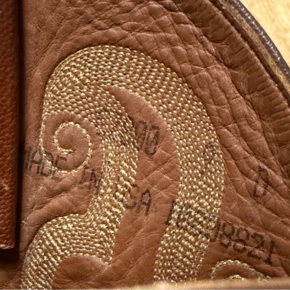 Tony Lama Peanut Brittle Full Quill Ostrich Round Toe Western Boots 9D Exotic - Picture 14 of 16